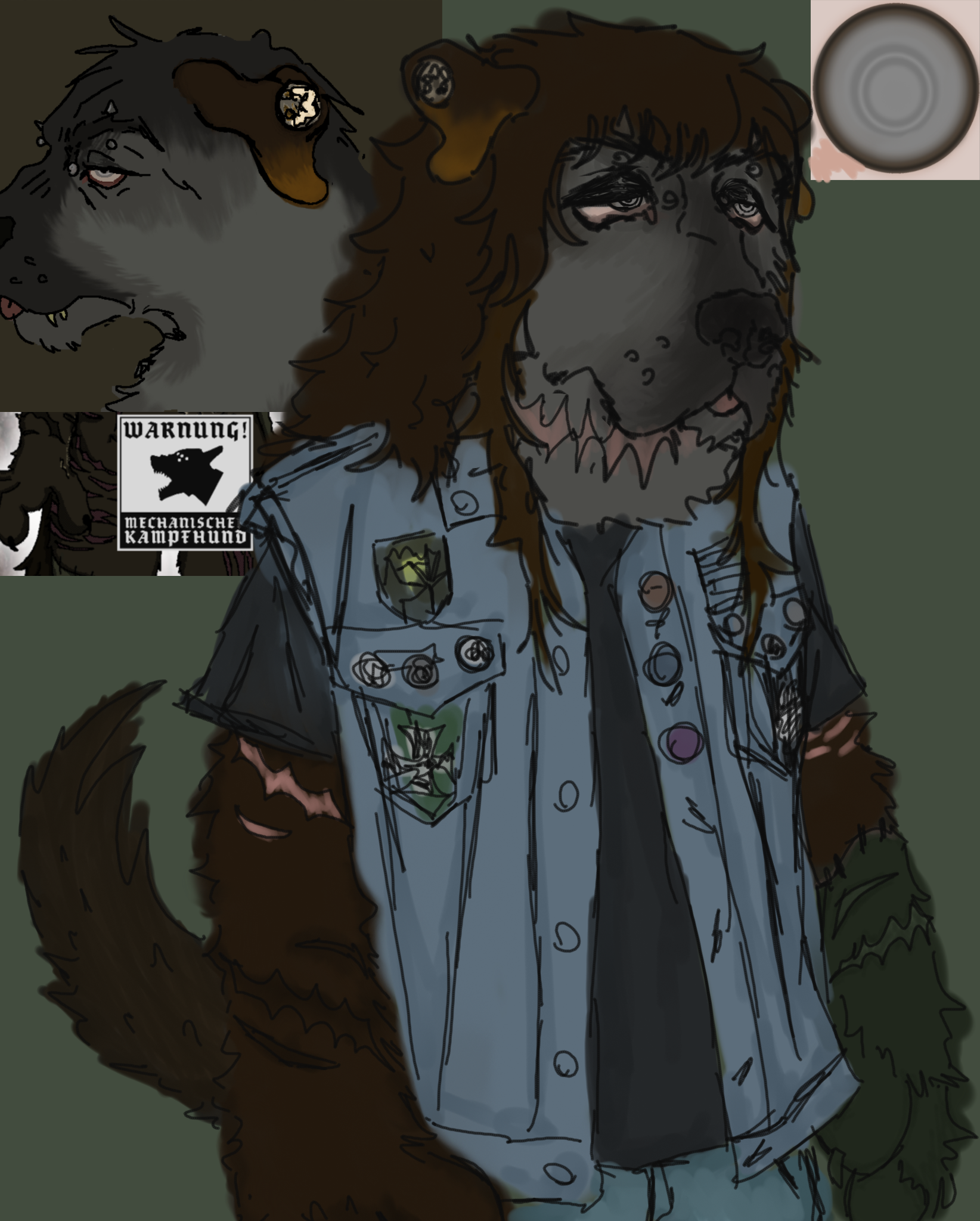 Fullsuit Halfbody Sketch